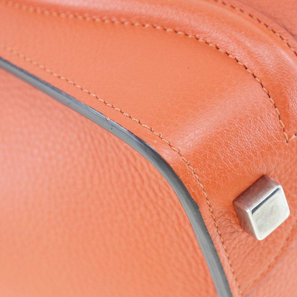 CELINE Handbag 167793DRU.27 leather vermilion Luggage micro shopper Women