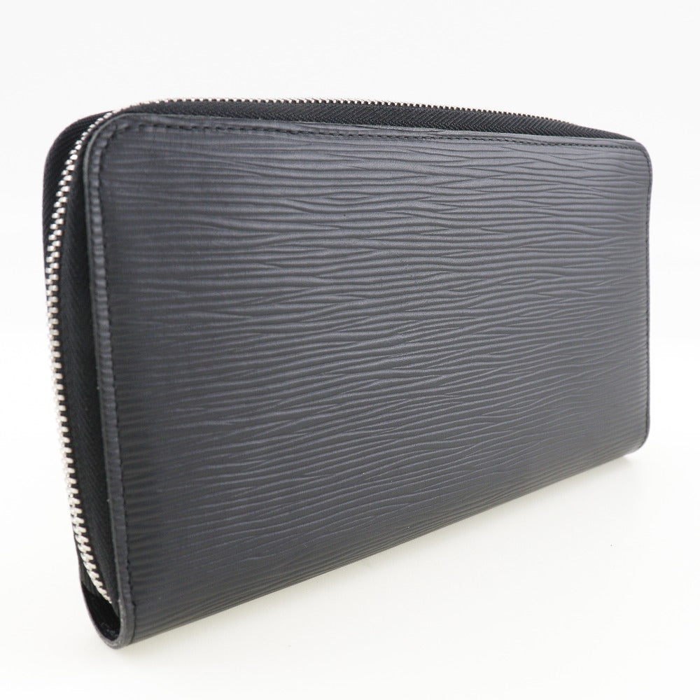 LOUIS VUITTON Long Wallet Purse M60632 Epi Leather black Zippy Organizer mens