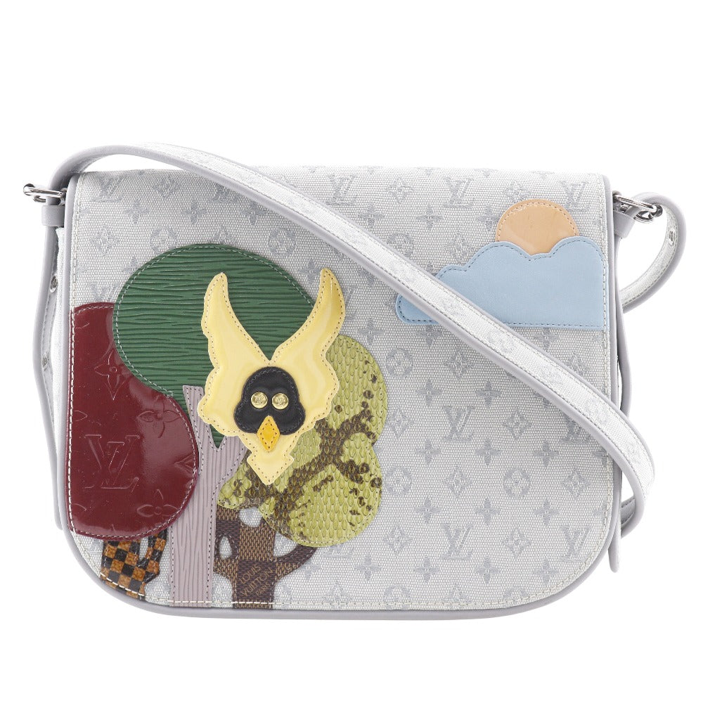 LOUIS VUITTON Shoulder Bag M92279 Monogram Mini Canvas, Monogram Vernis, Epi Leather gray Conte Do Fe Musette Women