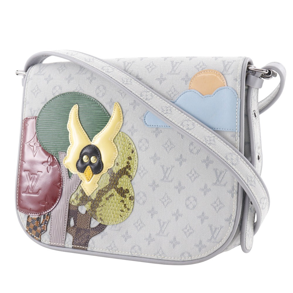 LOUIS VUITTON Shoulder Bag M92279 Monogram Mini Canvas, Monogram Vernis, Epi Leather gray Conte Do Fe Musette Women