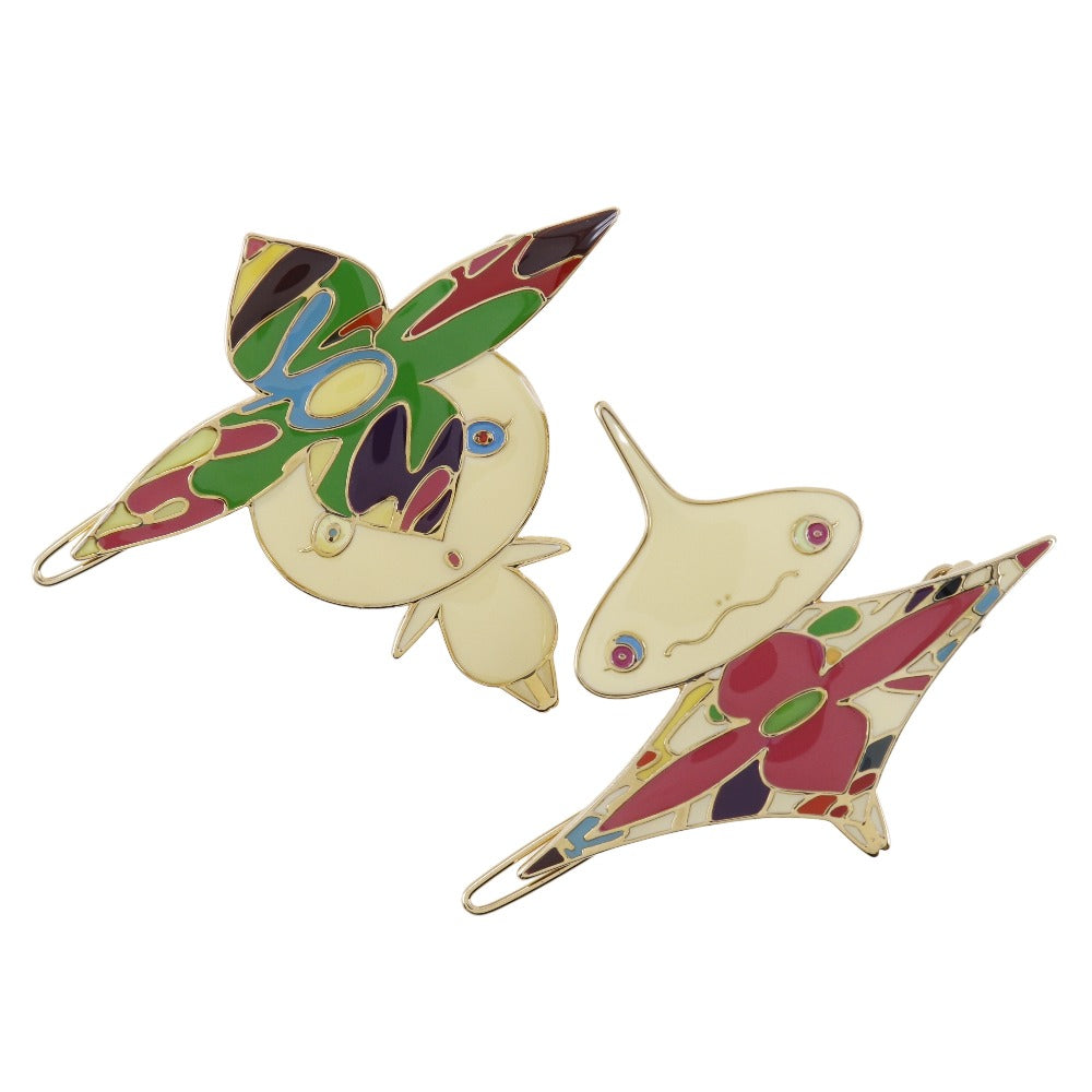 LOUIS VUITTON Other accessories Plated Gold multicolor Takashi Murakami Hairpin 2-piece set Women
