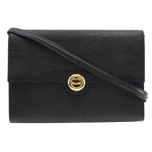 LOUIS VUITTON Shoulder Bag Epi Leather black 2-way clutch Arche Pochette Women