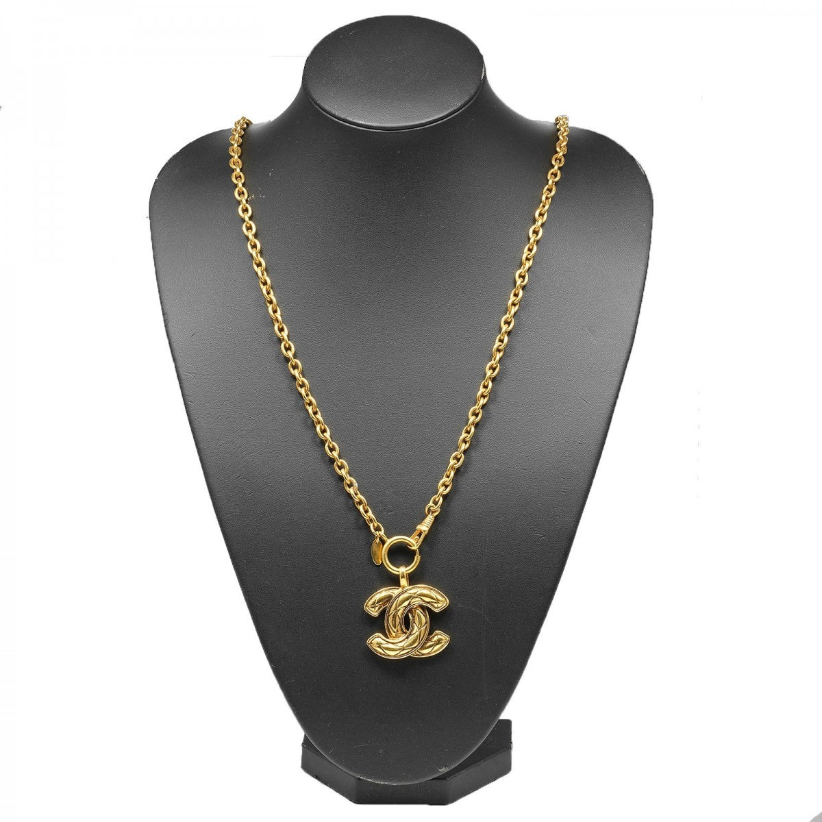 CHANEL Necklace Plated Gold gold COCO Mark Matrasse Vintage