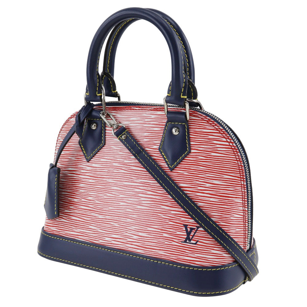 LOUIS VUITTON Handbag M54548 Epi Leather Red / dark blue 2WAYShoulder Epi Denim Alma BB Women