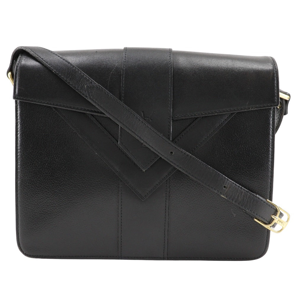 YVES SAINT LAURENT Shoulder Bag Calfskin black Ystitch Women