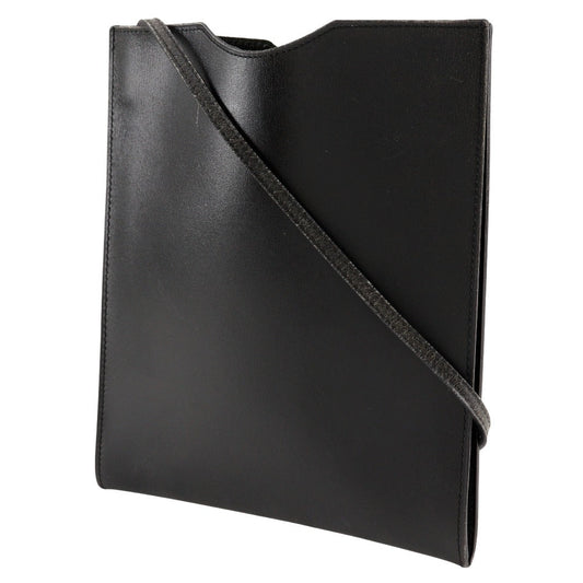 HERMES Shoulder Bag Calfskin black Pochette Omenitu unisex(Unisex) Used