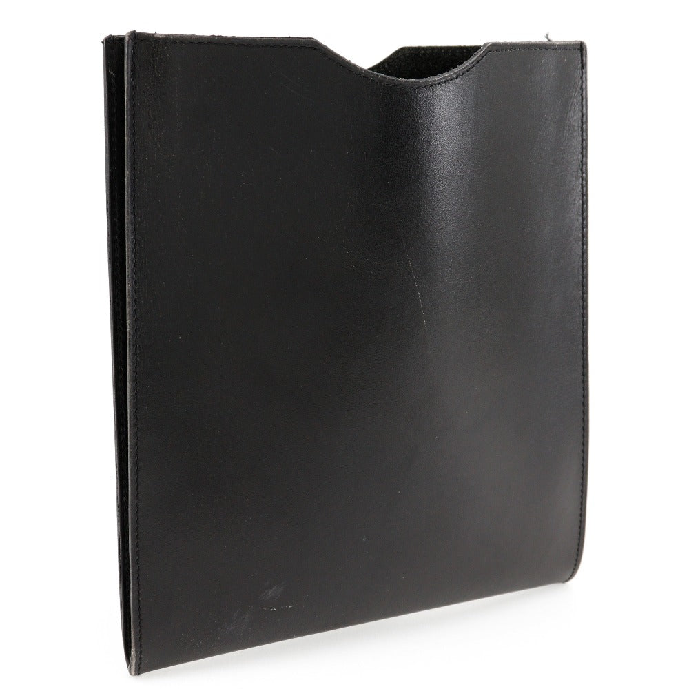 HERMES Shoulder Bag Calfskin black Pochette Omenitu
