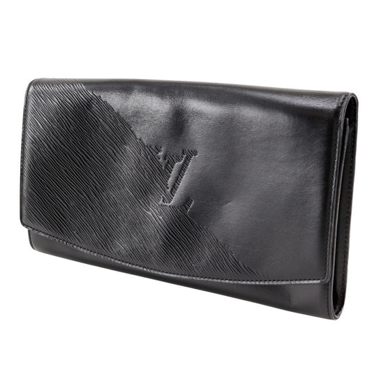 LOUIS VUITTON Clutch bag M63962 leather black Opera line Aegean