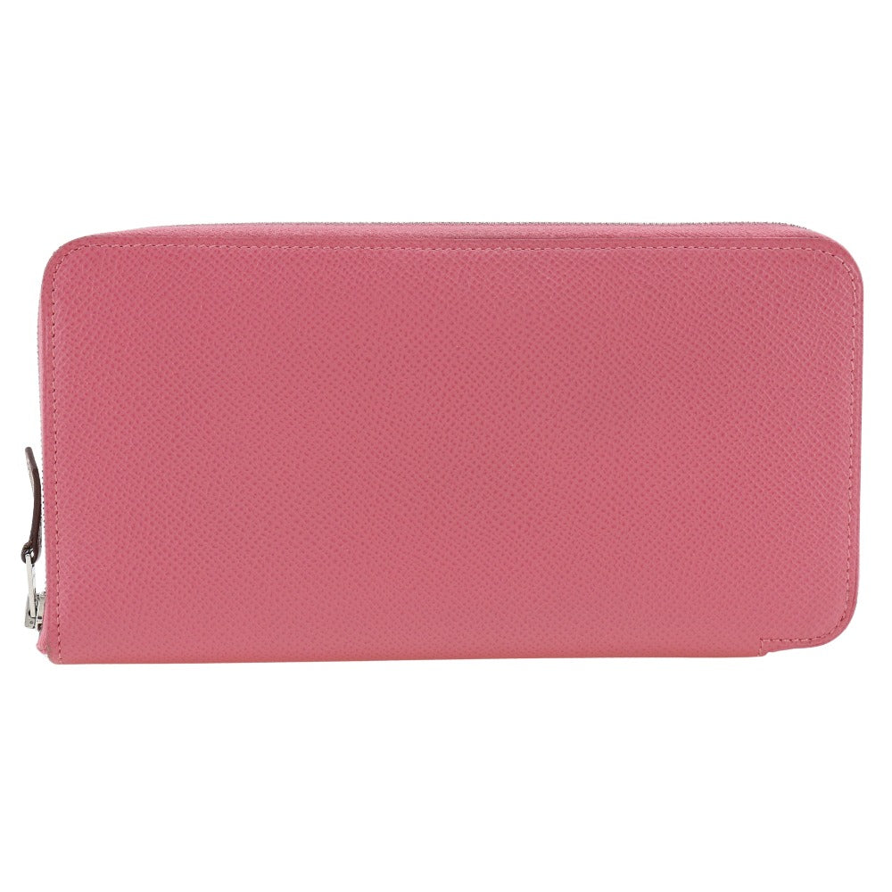 HERMES Long Wallet Purse Epsom pink Azap Long Silk Inn