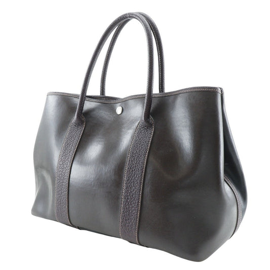 HERMES Tote Bag Amazonia Brown Garden party PM