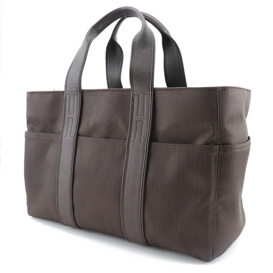 HERMES Handbag Towal chevron Brown Akapu Luco MM Women Used