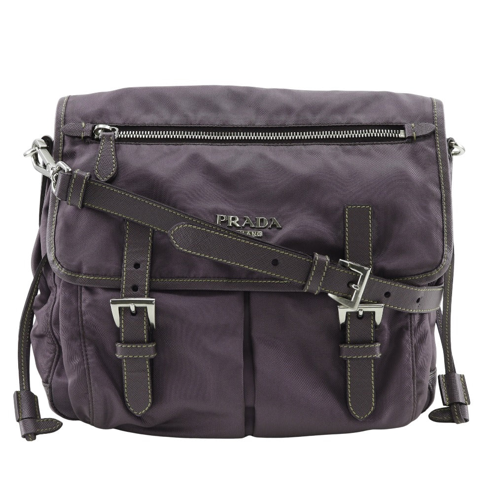 Prada BT0687 Nylon×Leather 2way Shoulder Bag