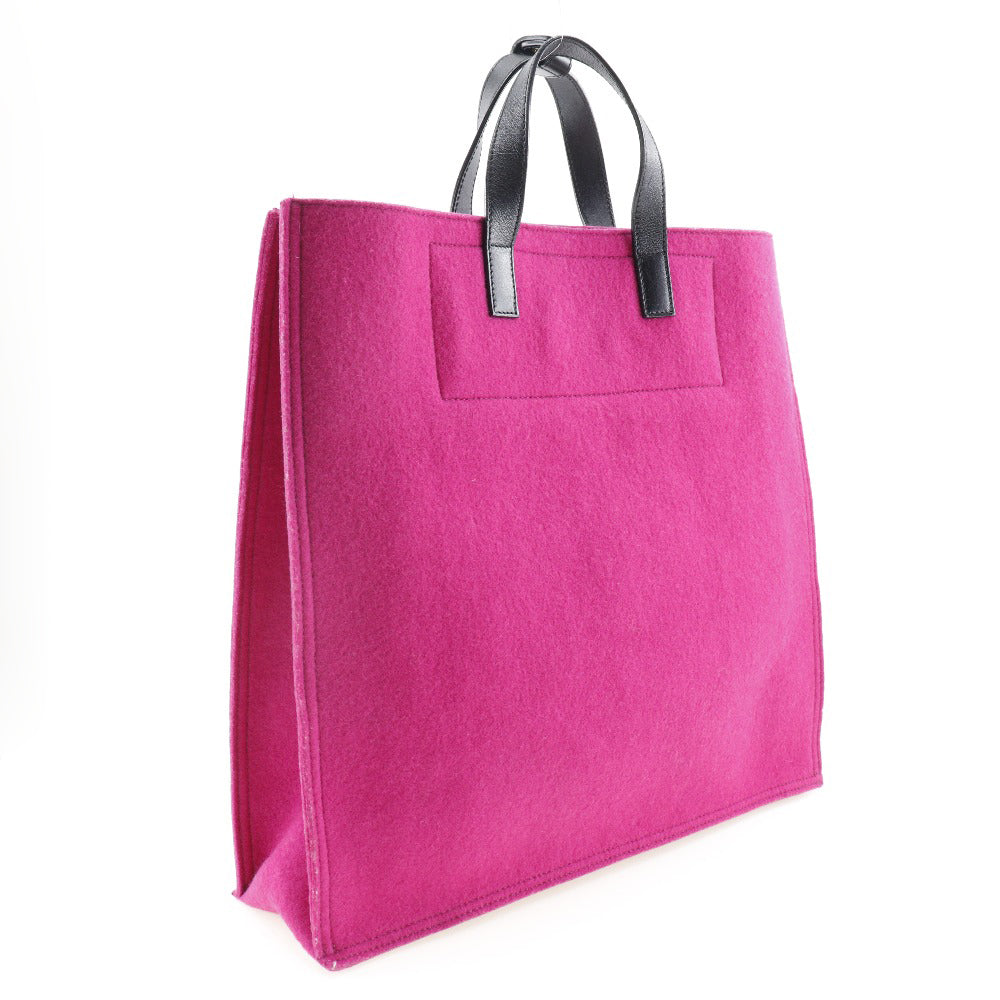SAINT LAURENT Tote Bag Felt, Leather pink Women