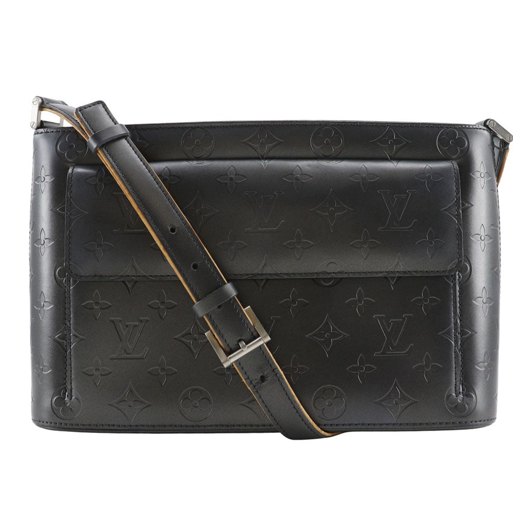 LOUIS VUITTON Shoulder Bag M55122 Monogram mat black Alston