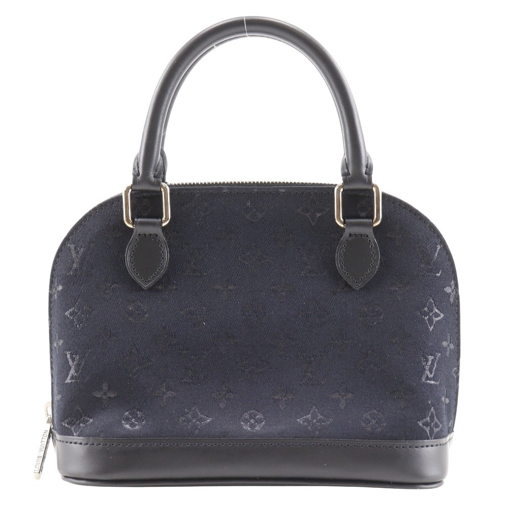 LOUIS VUITTON Handbag M92146 Monogram satin black Little Alma