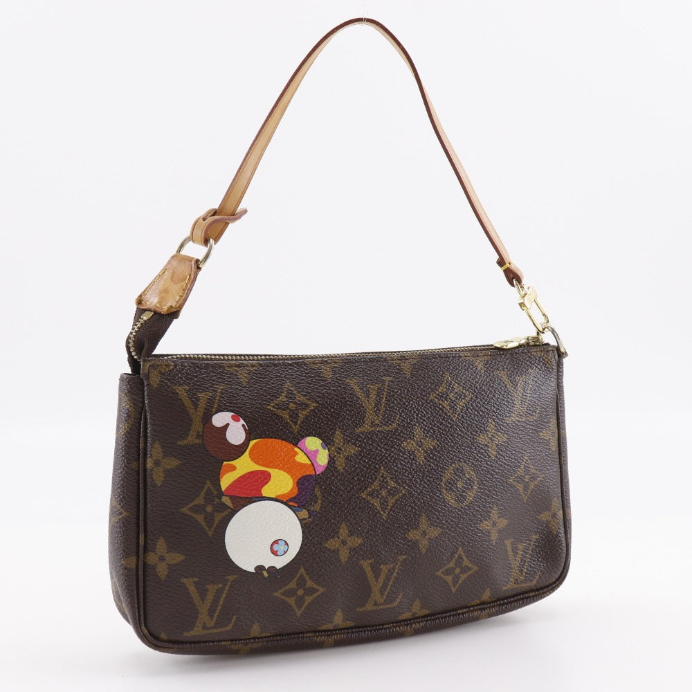 LOUIS VUITTON Pouch M51981 Monogram canvas Brown Panda Takashi Murakami collaboration Pochette Accessoires