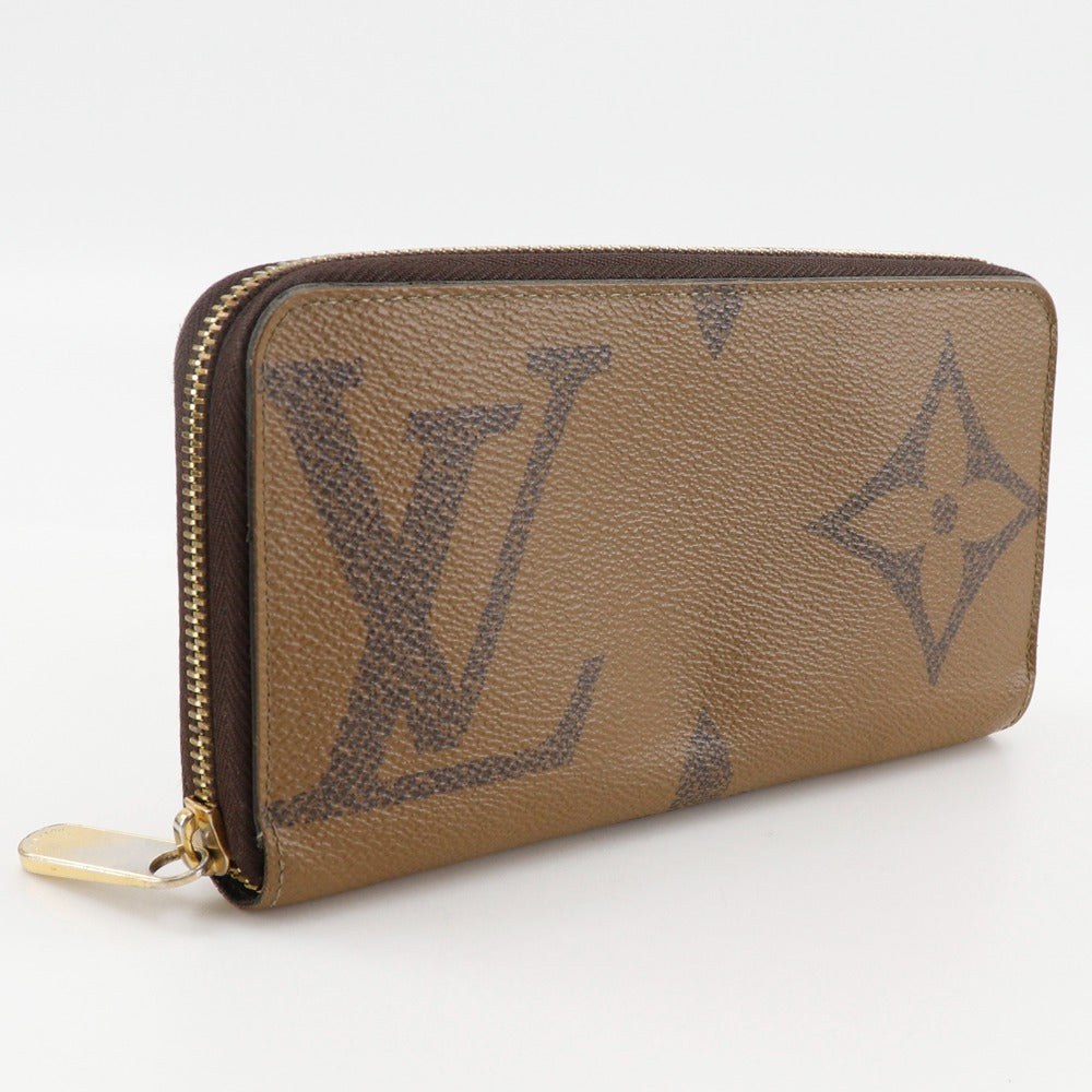 LOUIS VUITTON Long Wallet Purse M69353 Monogram canvas Brown Monogram Giant Reverse Zippy wallet