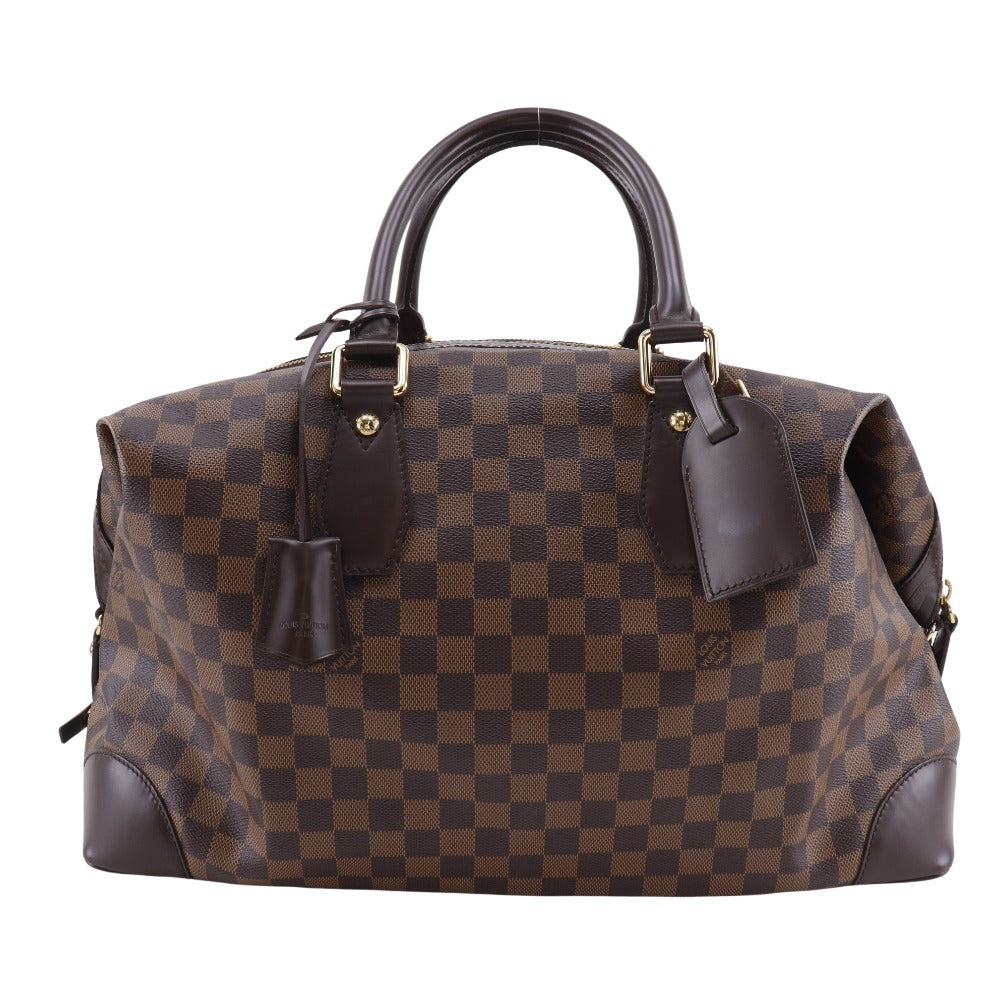 LOUIS VUITTON Boston Duffel bag N41537 Damier canvas Brown Vaslav