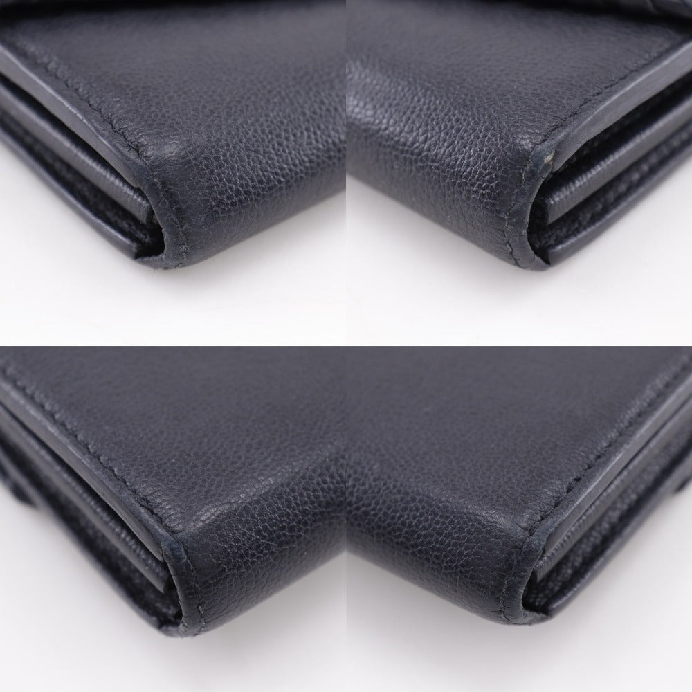 LOUIS VUITTON Long Wallet Purse M62059 leather black Monogram Portefeuille Very