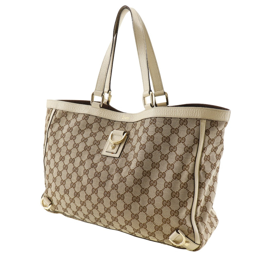 GUCCI Tote Bag 141472 GG canvas Brown Abbey Women
