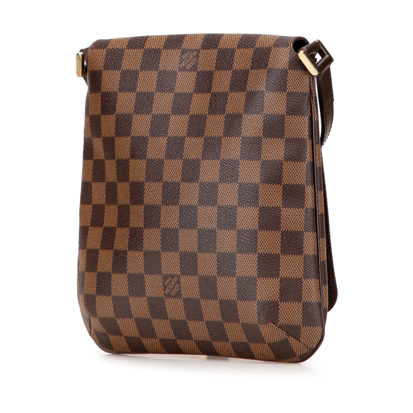 Brown Louis Vuitton Damier Ebene Mtte Salsa Long Strap Crossbody Bag