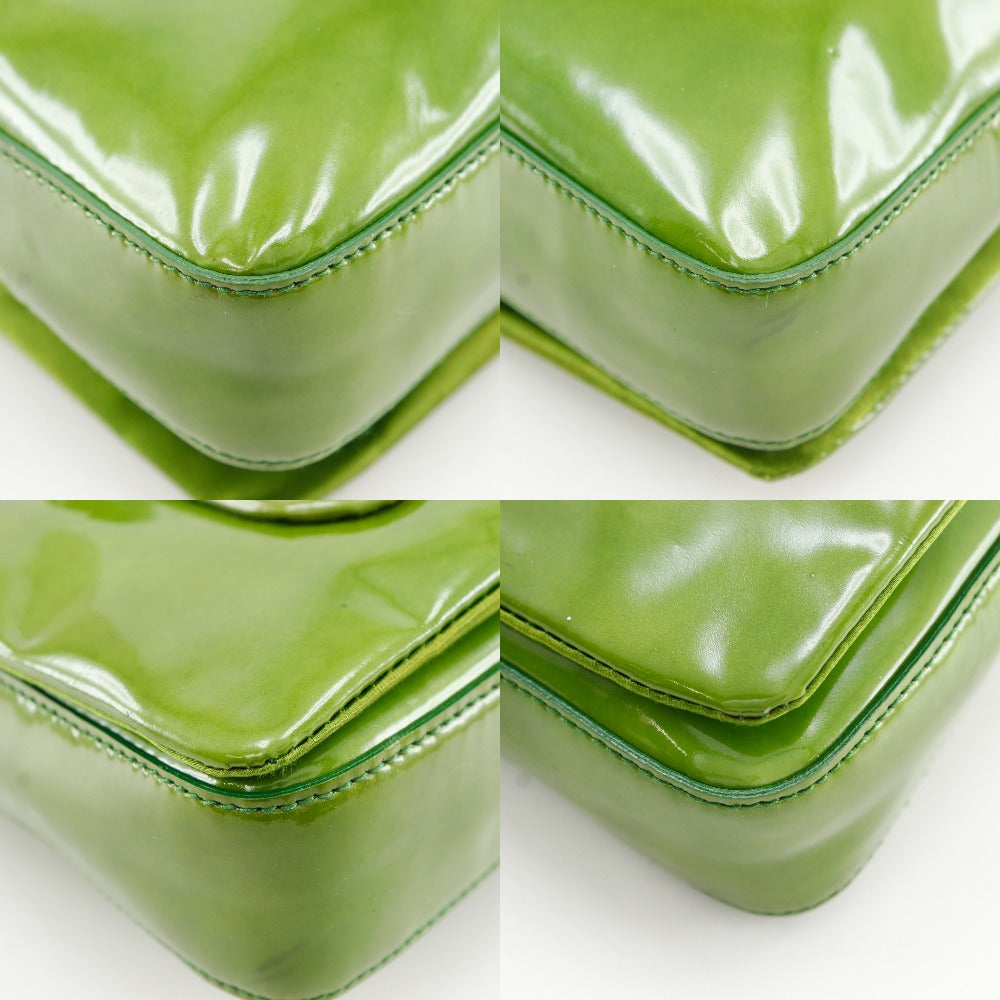 Prada B9645 Patent Leather Shoulder Bag