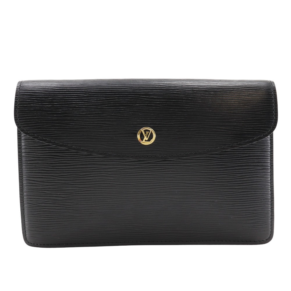 LOUIS VUITTON Clutch bag M52662 Epi Leather black business bag Montaigne 23 mens