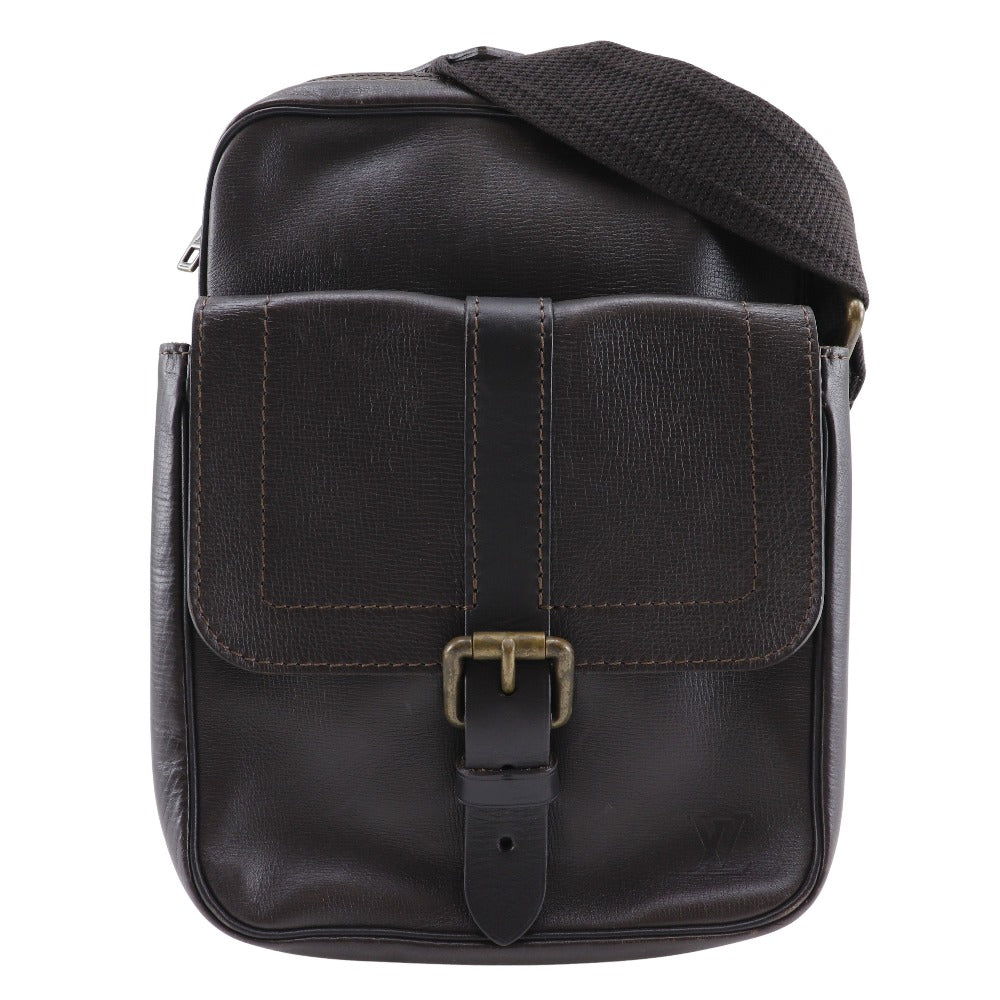 LOUIS VUITTON Shoulder Bag M92534 leather Brown Utah Irokuwa mens