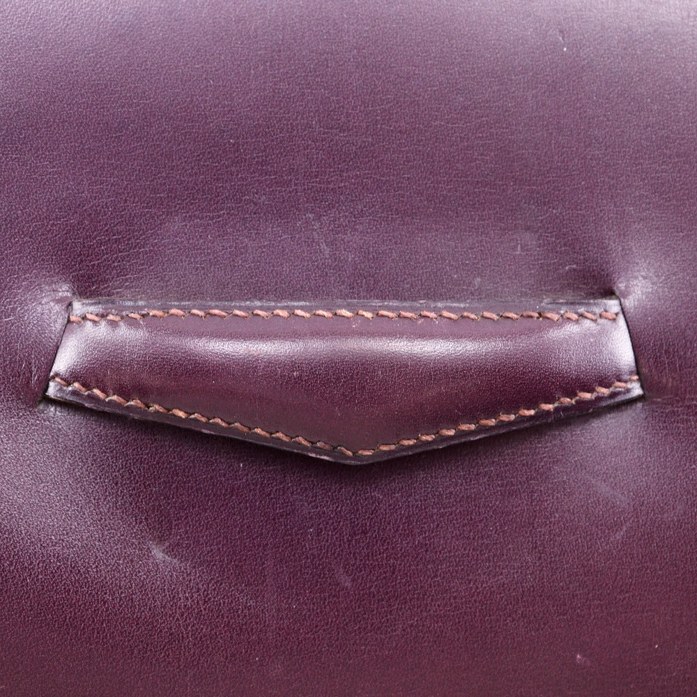 HERMES Clutch bag Box scarf Bordeaux vintage Fako Women Used