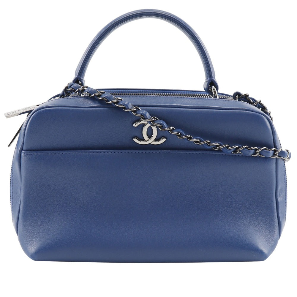 Chanel Trendy Bowling Bag Handbag 2WAY Classic Flap