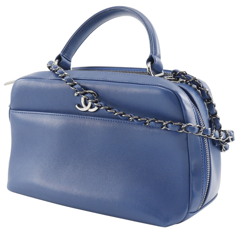 Chanel Trendy Bowling Bag Handbag 2WAY Classic Flap