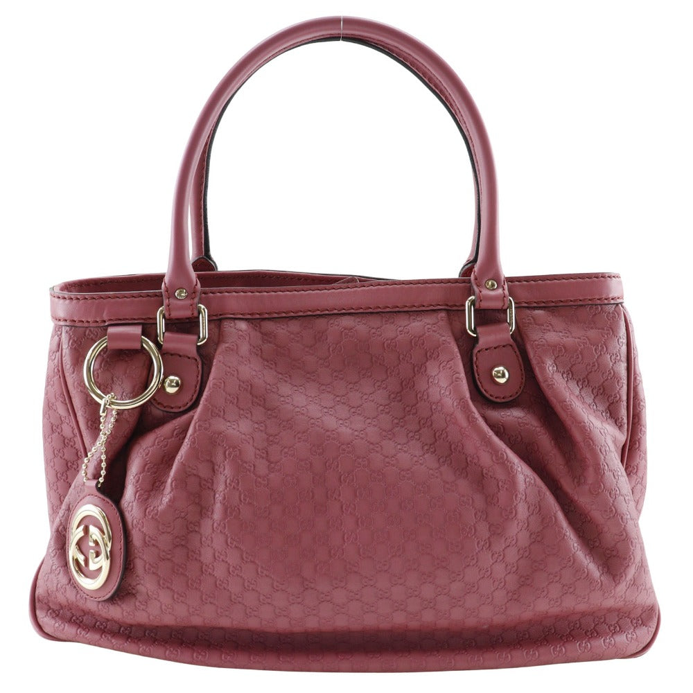 GUCCI Tote Bag 296835 ????????? Sima leather pink Micro Guccisima Sukey