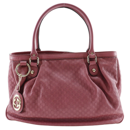 GUCCI Tote Bag 296835 ƒ}ƒCƒNƒ�ƒOƒbƒ`ƒVƒ} Sima leather pink Micro Guccisima Sukey Women