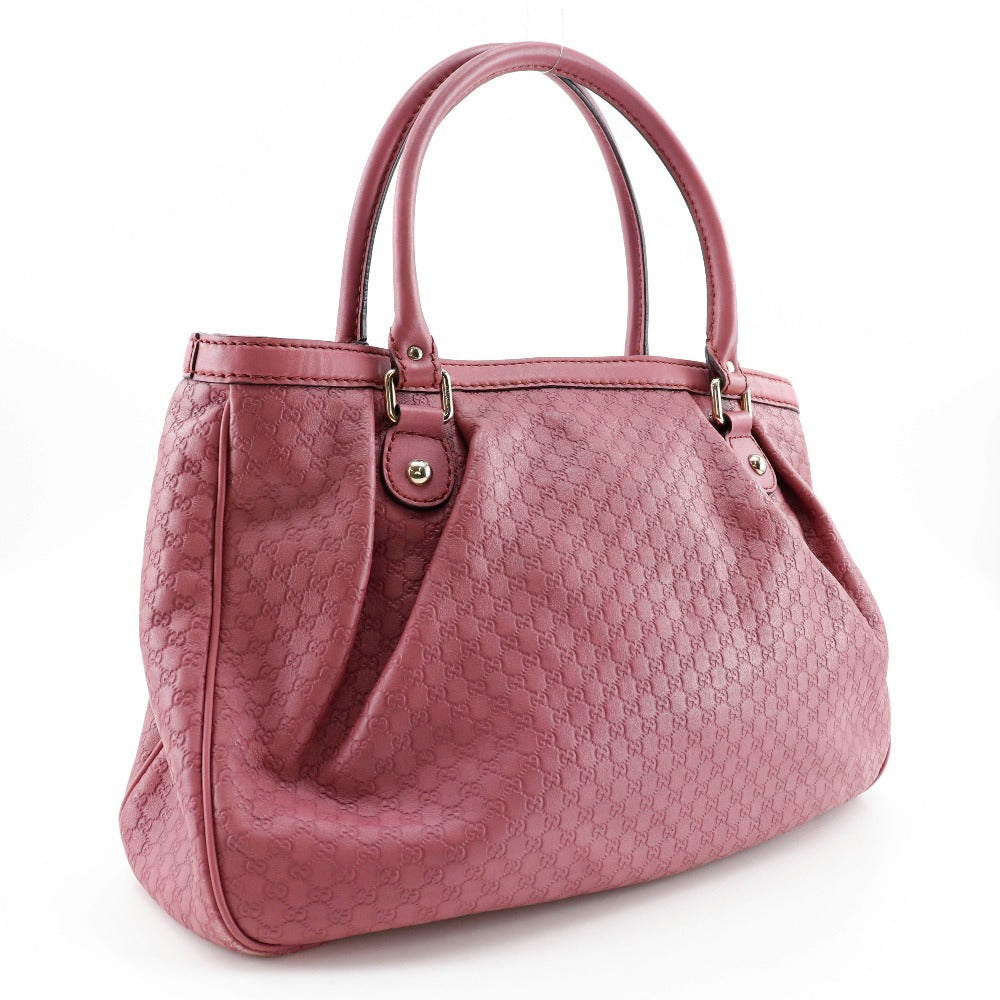 GUCCI Tote Bag 296835 ƒ}ƒCƒNƒ�ƒOƒbƒ`ƒVƒ} Sima leather pink Micro Guccisima Sukey Women