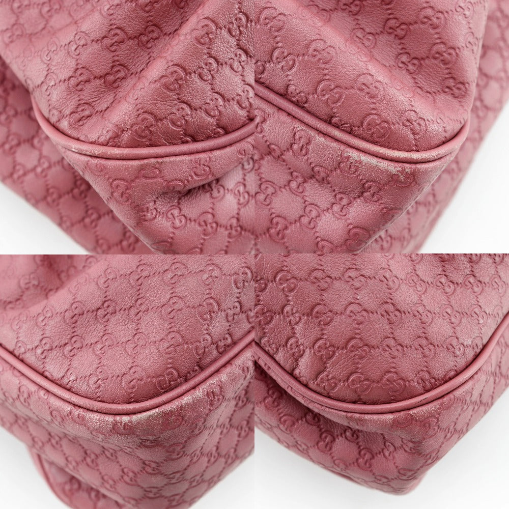 GUCCI Tote Bag 296835 ????????? Sima leather pink Micro Guccisima Sukey