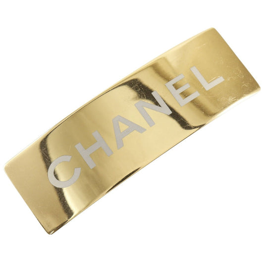 Chanel Logo Gold Plated Barrette Classic Flap Tote