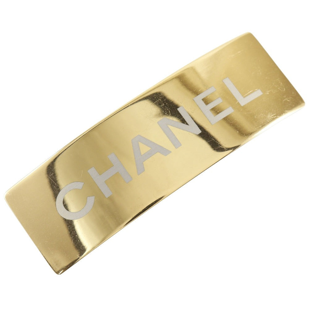 CHANEL Valletta Plated Gold gold logo Women