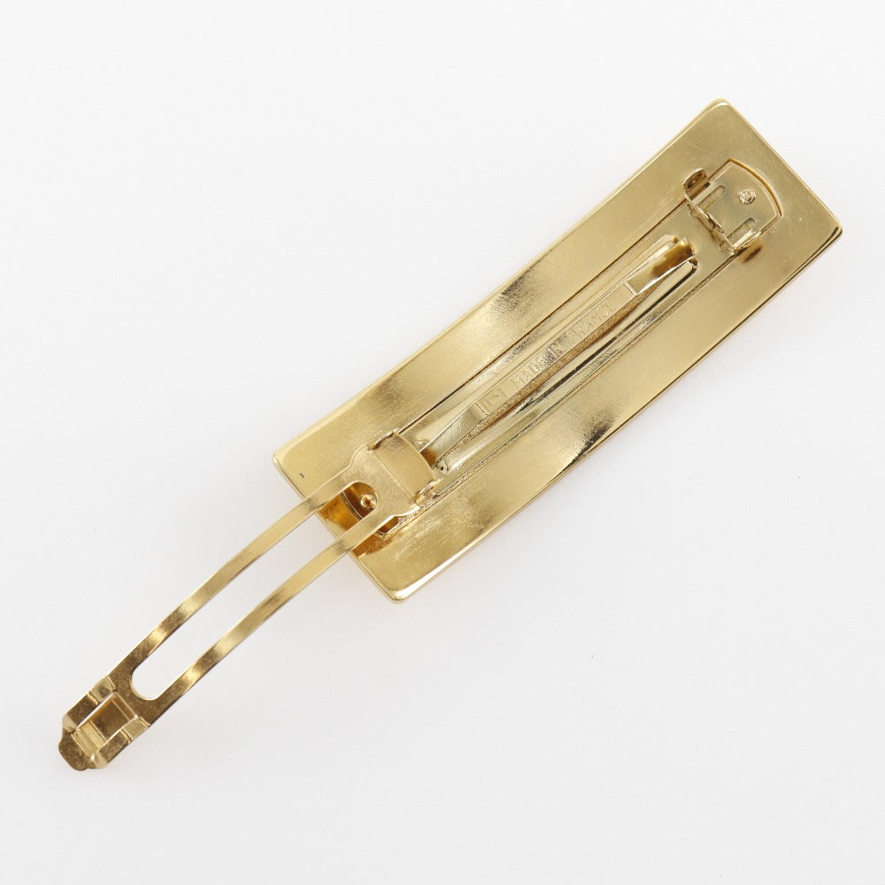 CHANEL Valletta Plated Gold gold logo Women