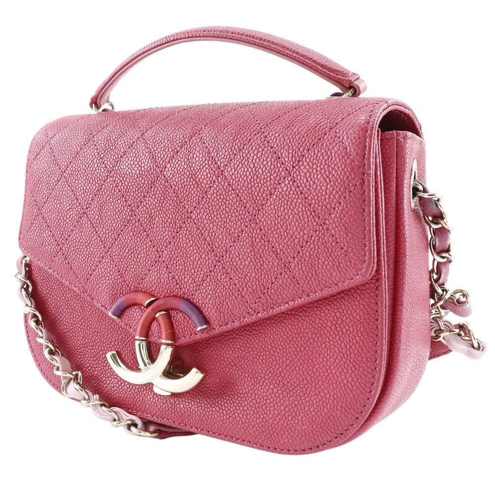 Chanel Caviar Top Handle Bag Classic Flap
