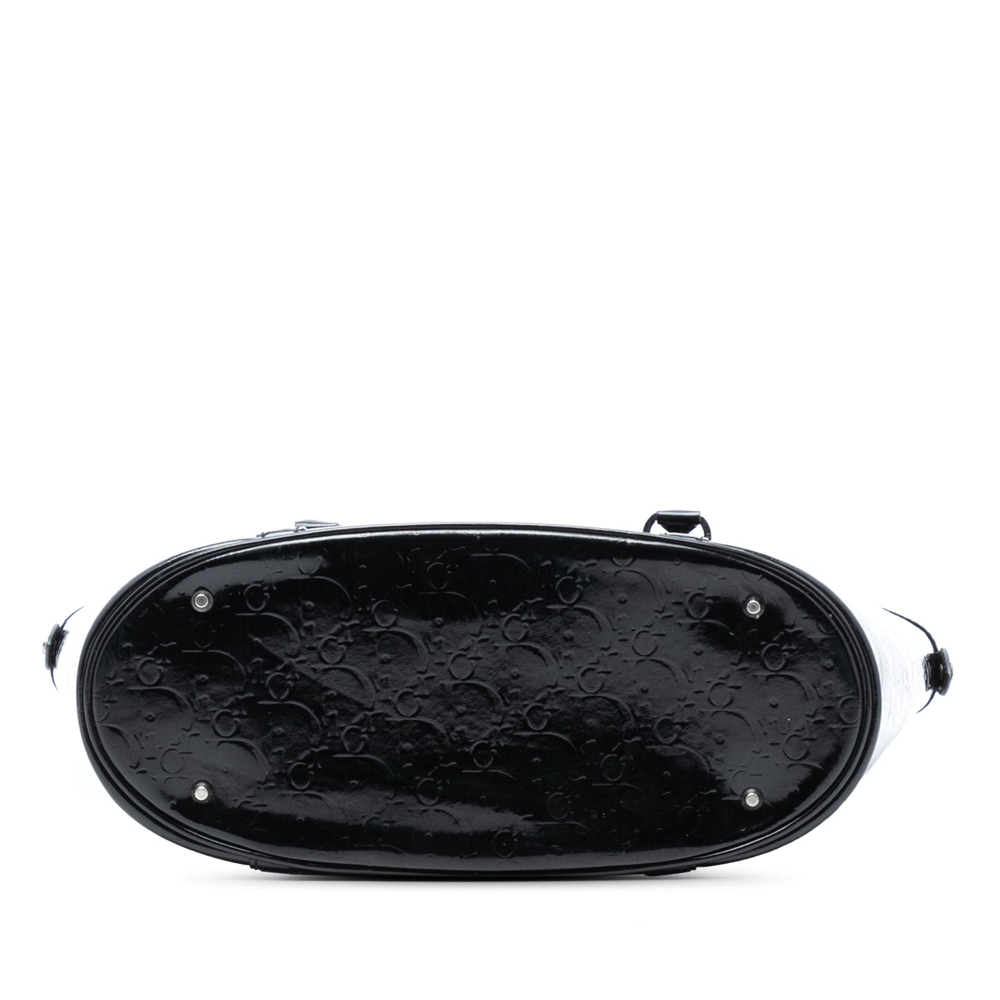 Black Dior Diorissimo Trotter Patent Tote