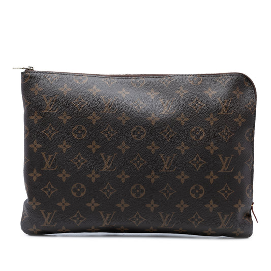 Brown Louis Vuitton Monogram Etui Voyage MM Clutch Bag