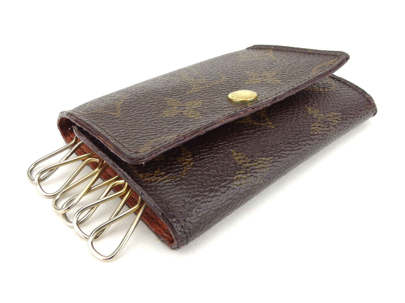 LOUIS VUITTON Key case Key holder M62630 Brown Multicles6