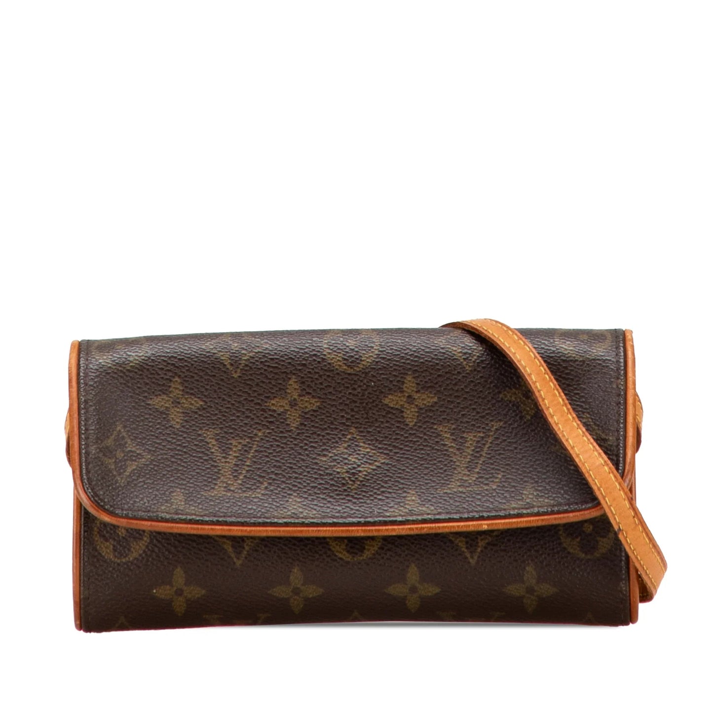 Brown Louis Vuitton Monogram Pochette Twin PM Crossbody Bag