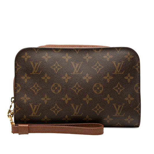 Brown Louis Vuitton Monogram Orsay Clutch Bag