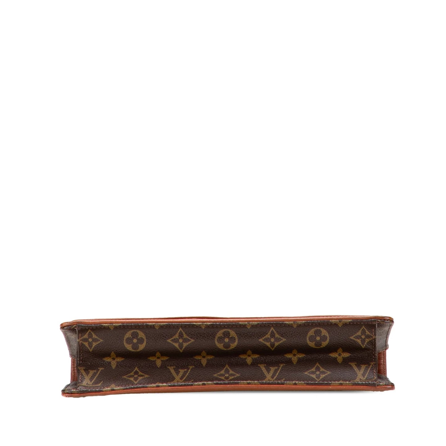 Brown Louis Vuitton Monogram Pochette Dame GM Clutch Bag