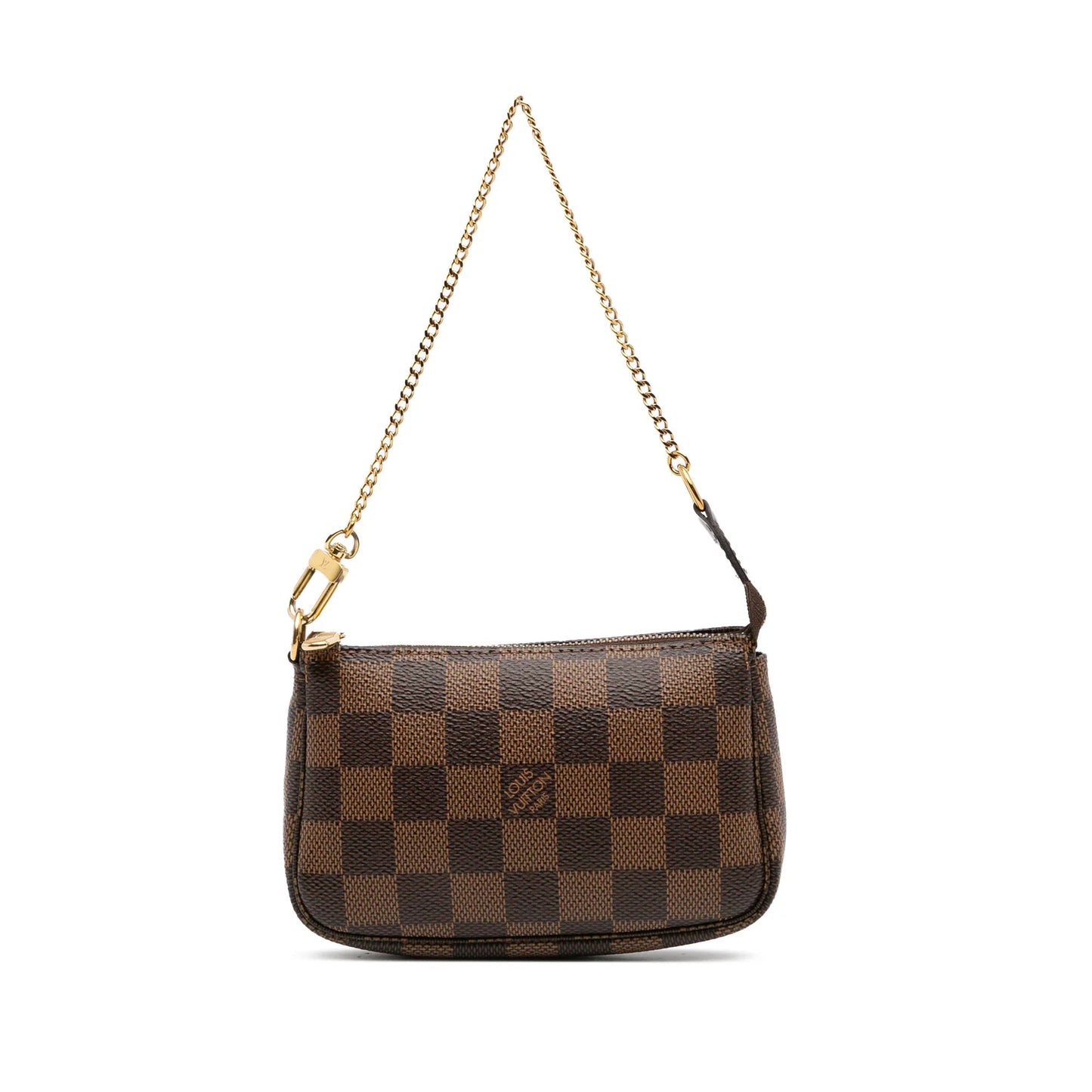 Brown Louis Vuitton Damier Ebene Mini Pochette Accessoires Handbag