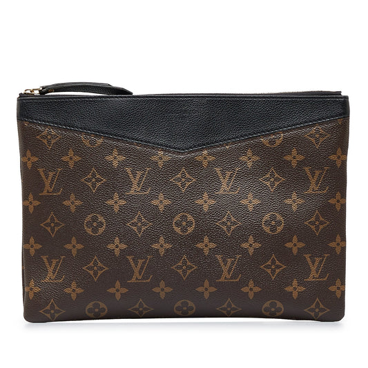 LOUIS VUITTON Monogram Daily Pouch Clutch Bag