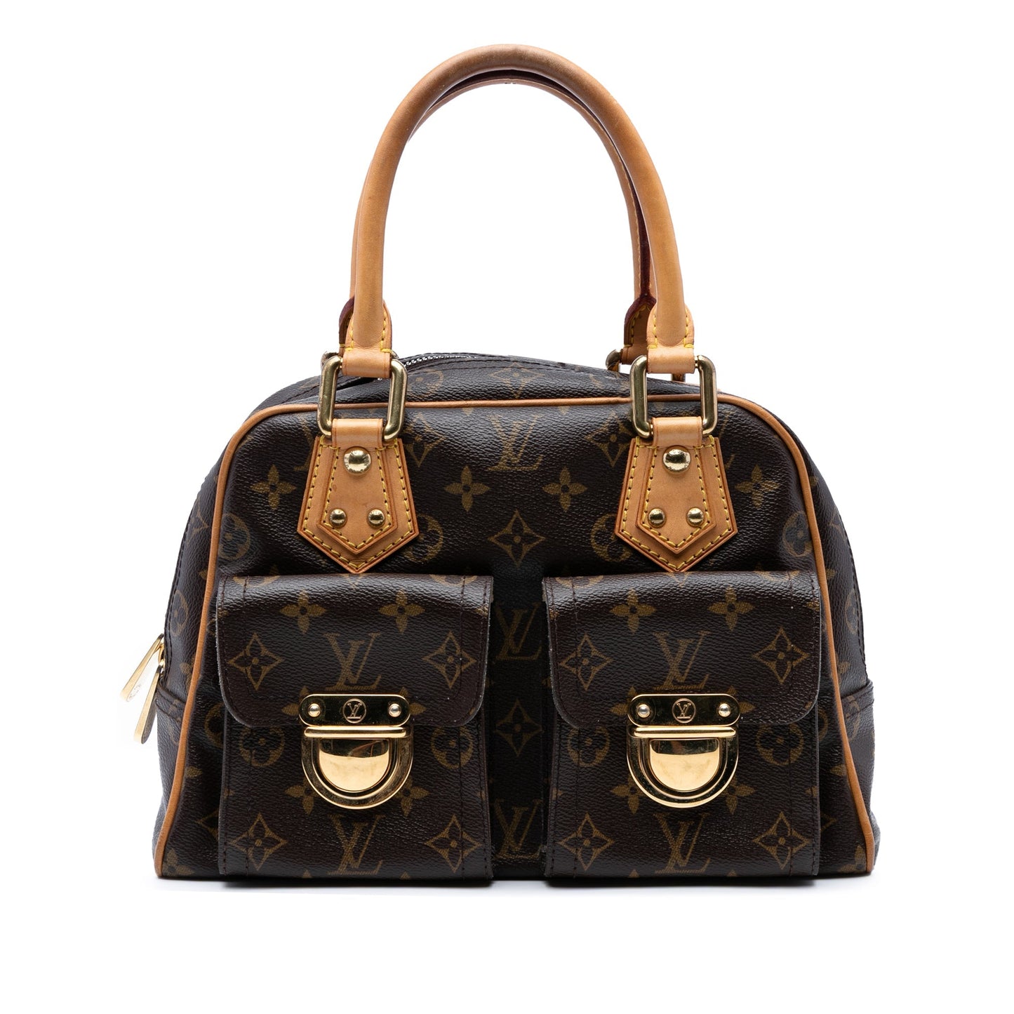 Brown Louis Vuitton Monogram Manhattan PM Handbag