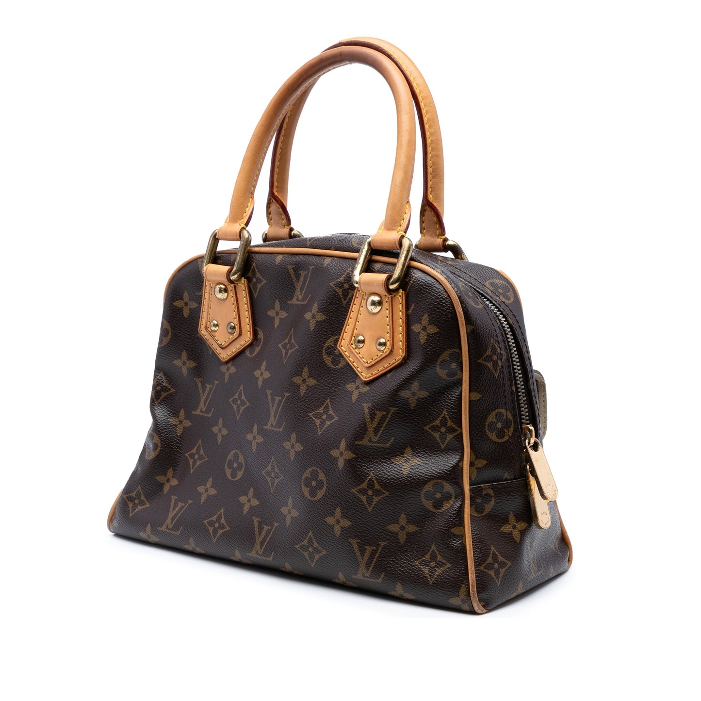 Brown Louis Vuitton Monogram Manhattan PM Handbag