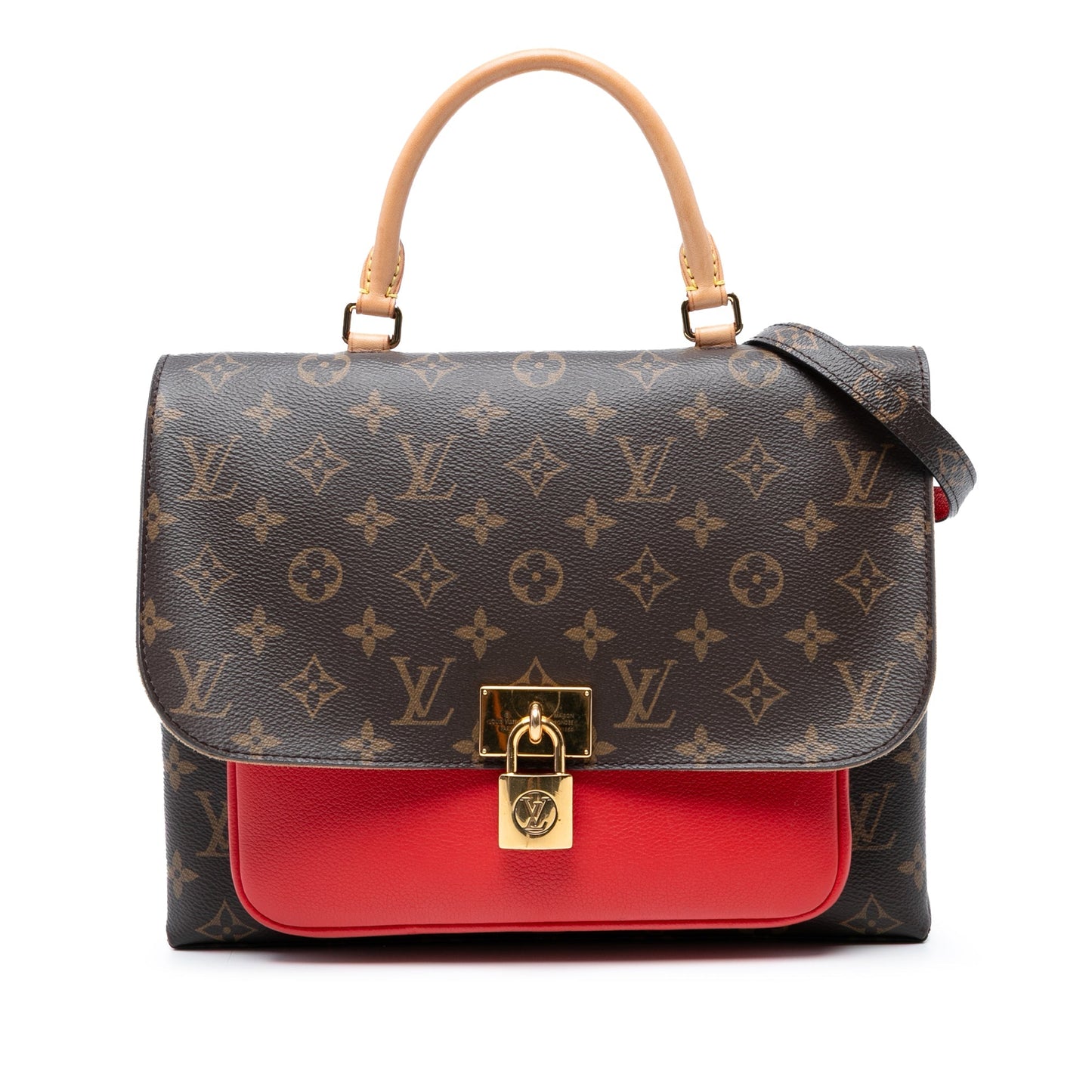 Brown Louis Vuitton Monogram Marignan Satchel